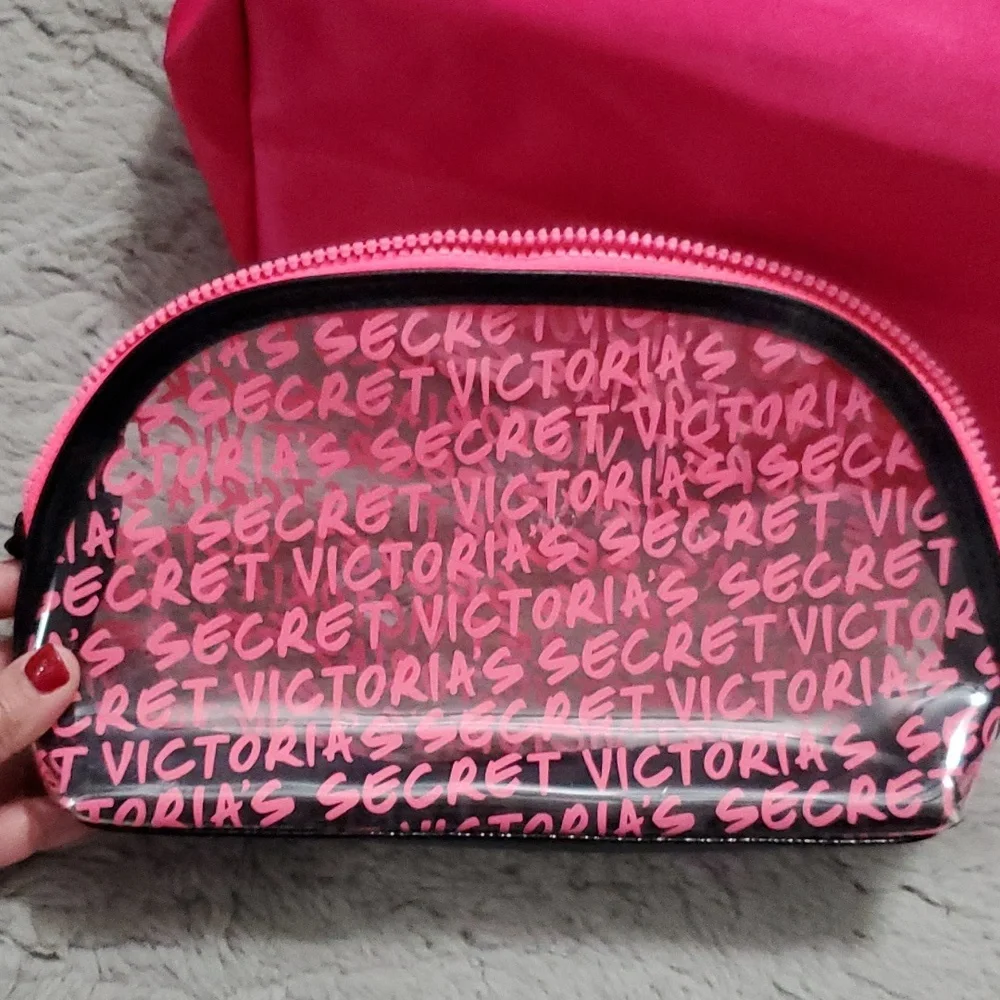Bundle Victoria Secret Tote Bag + Cosmetic Bag
